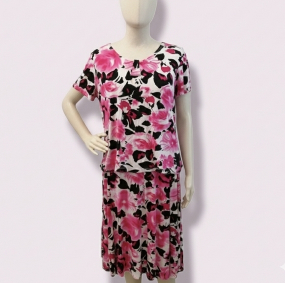 Soft Works Spring Roses Blouse + Skirt Set XL - Picture 1 of 16